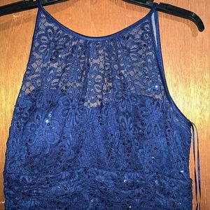 Long blue dress /halter top